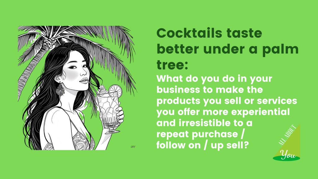 "Cocktails taste better under a palm tree" so said the waitress on holiday